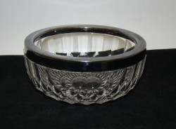 Val Saint Lambert вазочка орешница хрустальная старинная (A771)