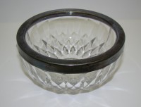 Val Saint Lambert вазочка орешница хрустальная старинная (A771)