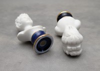Каподимонте бюстики фигурки винтажные пара (B065)