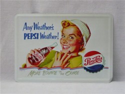 Табличка жестяная открытка "Pepsi-Cola" (K876)