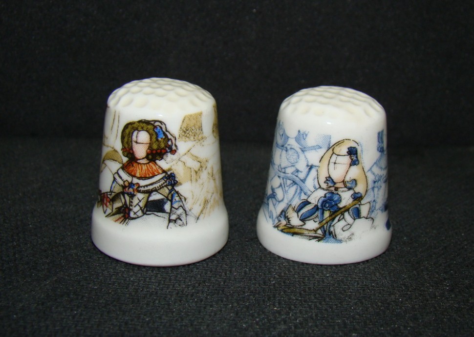 Наперстки коллекционные фарфоровые 2 шт. (Y846)