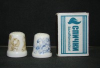 Наперстки коллекционные фарфоровые 2 шт. (Y846)