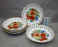 Тарелочки блюдечки ажурные старинные? 5 шт. (M685)