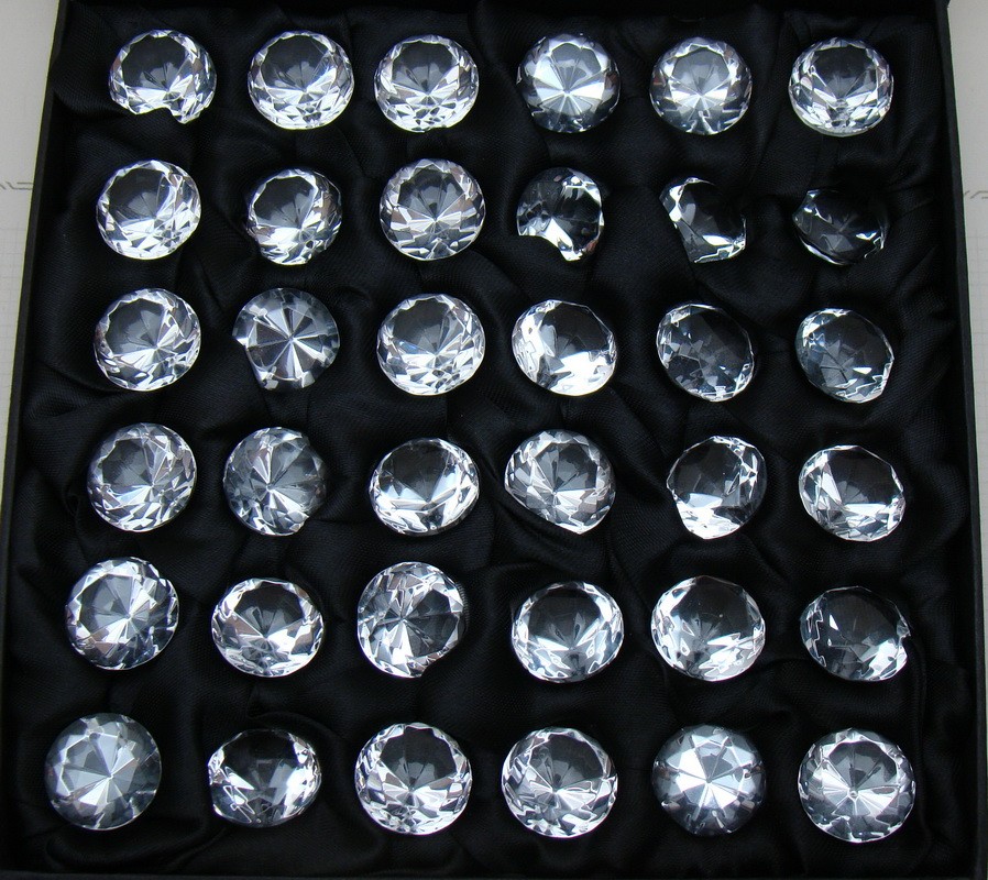 Diamant кристаллы для украшения праздничного стола 36 шт. (A379)
