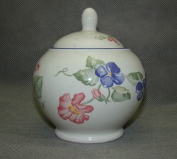 Moselle сахарница фаянсовая винтажная (W690)