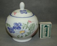 Moselle сахарница фаянсовая винтажная (W690)