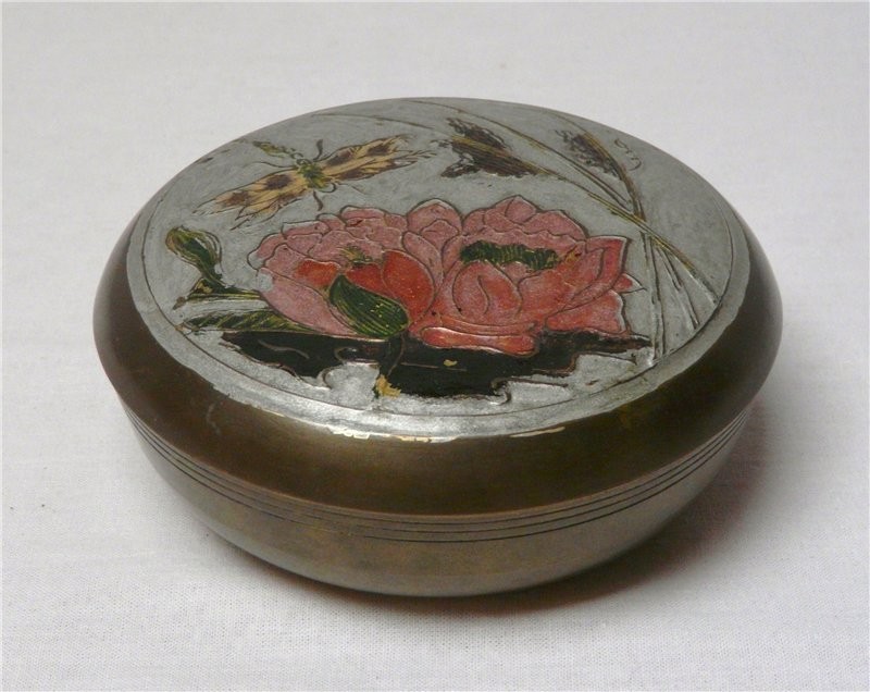 Шкатулка круглая (K676)