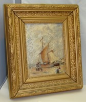 Картина старинная Причал (M101)