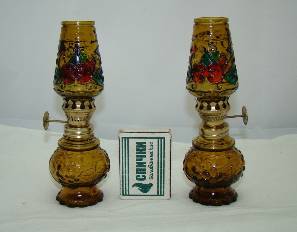 Лампы керосиновые стеклянные маленькие (U061)