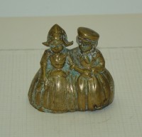 Колокольчик-фигурка бронзовый старинный (A675)