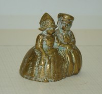 Колокольчик-фигурка бронзовый старинный (A675)