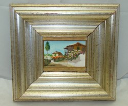 Картина плакетка пейзаж винтажная (W204)