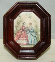 Репродукция на шёлке винтажная (Y848)