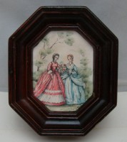 Репродукция на шёлке винтажная (Y848)