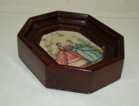 Репродукция на шёлке винтажная (Y848)