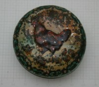 Мини-шкатулка таблетница старинная Петух (M011)