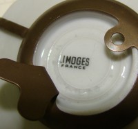 Limoges миниатюры тарелочки 2 шт. Галантные сцены Фрагонара (A578)