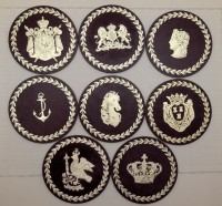 Подставки бирматы бирдекели 8 штук в футляре (A873)