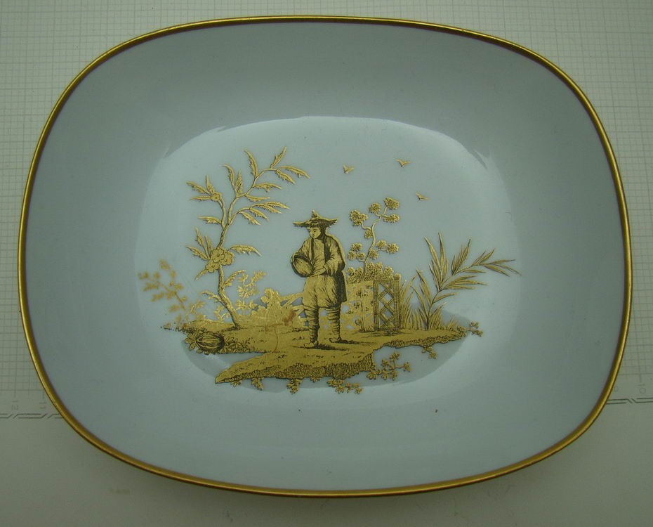 Блюдо лоток фарфоровое (U477)