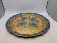 Поднос большой флорентийский винтажный (B168)