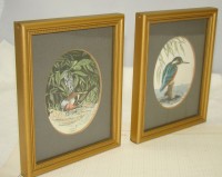 Плакетки репродукции акварель Птицы 2шт. (W206)