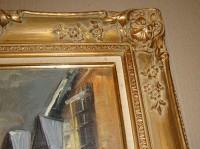 Картина винтажная Уличный пейзаж (W617)