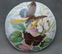 Limoges шкатулка фарфоровая Бабочки (X795)