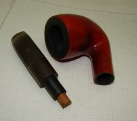 Трубка курительная винтажная Lorenzo с подставкой (N249)