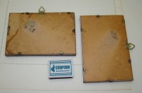 Мини-картины под стеклом​ старинные 2 шт. (Y554)