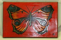 Большая декоративная керамическая плитка Бабочка (M104)