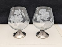 Бокалы винтажные Виноград 2 шт. (B070)