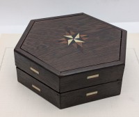 Шкатулка шестиугольная винтажная для аксессуаров (B267)