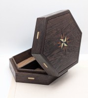 Шкатулка шестиугольная винтажная для аксессуаров (B267)