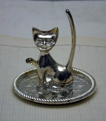 Подставка для колец "Кот" (P448)