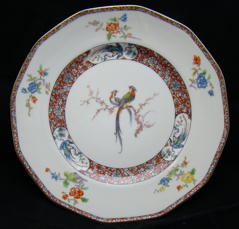 Тарелка декоративная старинная Лимож (V979)