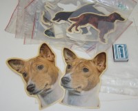 Картинки винтажные самоклеющиеся Породы собак 30 шт. (Y370)