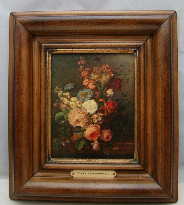 Картина репродукция на холсте Цветы C. Van Spaendonckx (Y556)