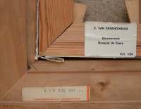 Картина репродукция на холсте Цветы C. Van Spaendonckx (Y556)