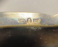 Старинные индивидуальные хрустальные солонки 2 шт. (B072)