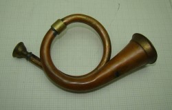 Валторна горн рожок охотничий карманный старинный (P243)