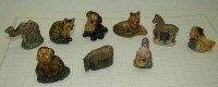 Staffordshire миниатюры фигурки животных 18 шт. (W067)