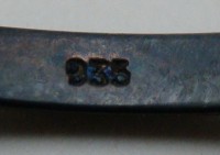 Лорнет складной старинный серебряный (Q407)