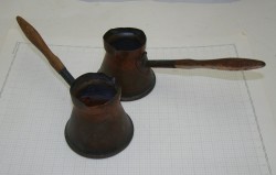 Турки джезвы 2 шт. маленькие старинные  (N073)