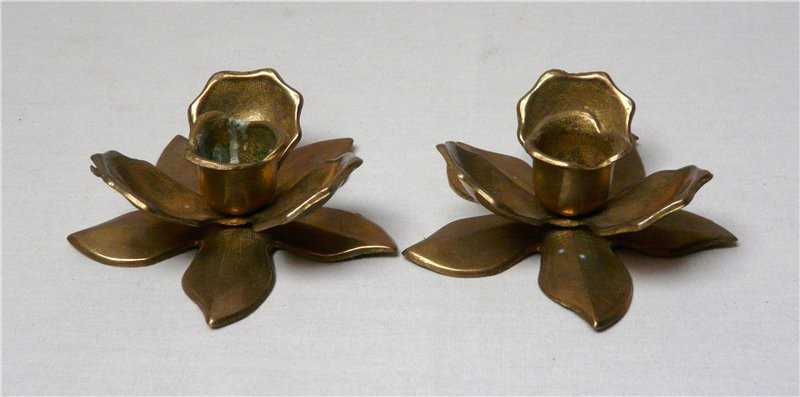 Подсвечник "Цветок" 2 шт. (K682)