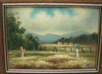 Картина винтажная пейзаж (Y557)