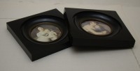 Плакетки винтажные с репродукциями 2 шт. (A484)