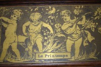 Настенные украшения с Путти Времена года 4 шт. (M693)