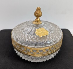 Шкатулка хрустальная винтажная (A979)