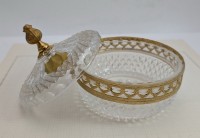 Шкатулка хрустальная винтажная (A979)