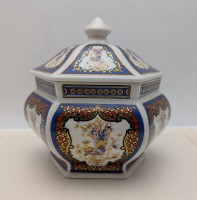 Шкатулка бонбоньерка винтажная в стиле шинуазри (B074)